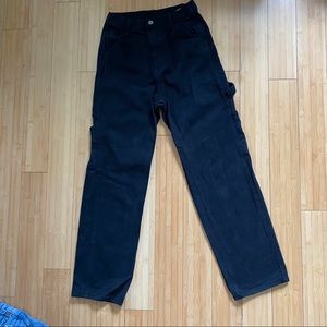 BRANDY MELVILLE BLACK CARPENTER JEANS SZ S